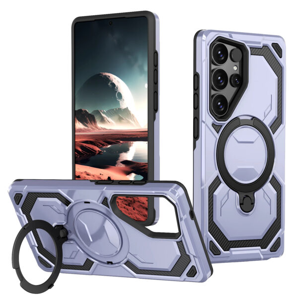 Luxury Premium Armor Shockproof Ring Stand Magnetic Wireless Charging Case  Cover For Samsung Galaxy S Series - Image 12