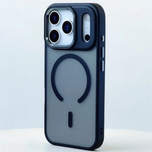 Luxury Premium Translucent Matte Frosted Skin Feel MagSafe Protective Shockproof Case Cover For iPhone 17 Pro Max - Black