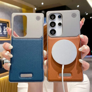 Luxury Premium Leather Ultra Thin Ultra Borderless Aromatherapy Protective Cover with Stylish Slim Design Case Cover For Samsung Galaxy S Series