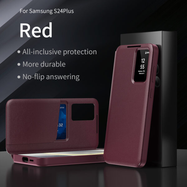 Samsung Galaxy Clear View Flip Case Cover with a Sensor For Galaxy A Series - Image 14