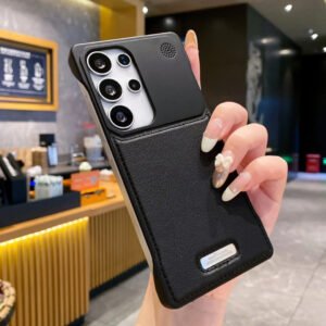 Luxury Premium Leather Ultra Thin Ultra Borderless Aromatherapy Protective Cover with Stylish Slim Design Case Cover For Samsung Galaxy S Series