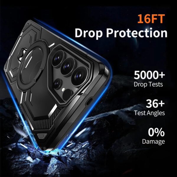 Luxury Premium Armor Shockproof Ring Stand Magnetic Wireless Charging Case  Cover For Samsung Galaxy S Series - Image 17