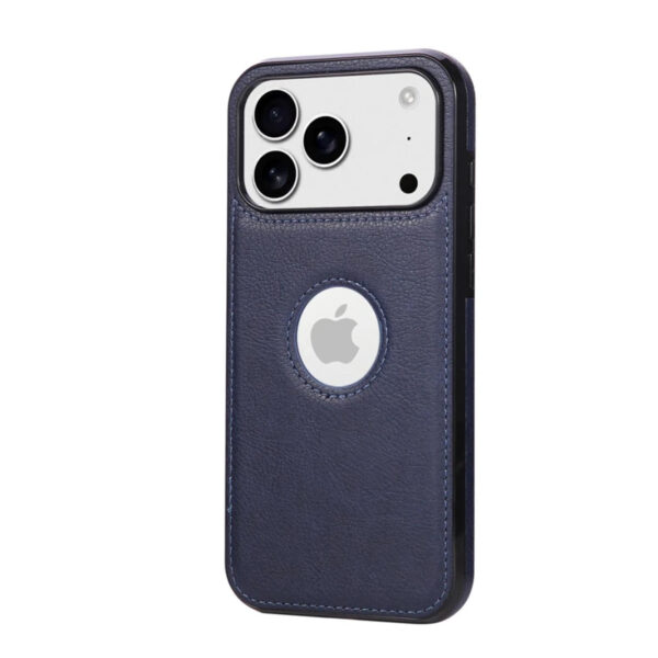 Luxury Premium Logo View Classic Retro PU Business Leather Thin Slim Case Cover for iPhone 17 Pro Max - Image 3