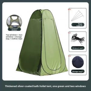 Portable Privacy Outdoor Waterproof Changing Room and Camping Shower Bathroom - Green