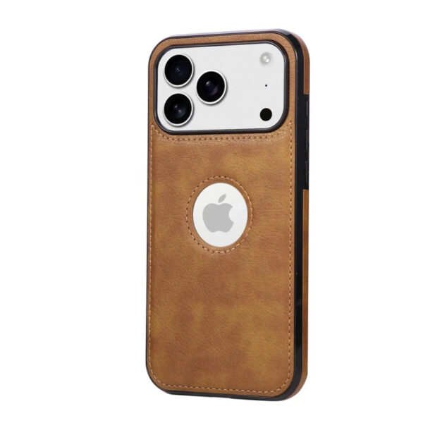 Luxury Premium Logo View Classic Retro PU Business Leather Thin Slim Case Cover for iPhone 17 Pro Max - Image 4