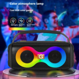 ET-312 RGB Party Speaker Double Horn Mini Outdoor Portable Wireless Bluetooth Rechargeable Speaker