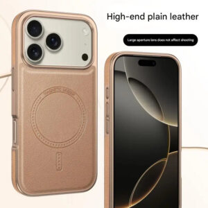 Luxury Premium Business Magsafe Wireless  Plating ShockProof Frame Case Cover For iPhone 17 Pro Max