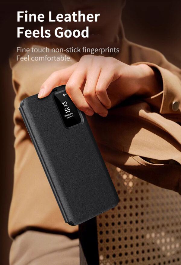 Samsung Galaxy Clear View Flip Case Cover with a Sensor For Galaxy A Series - Image 5