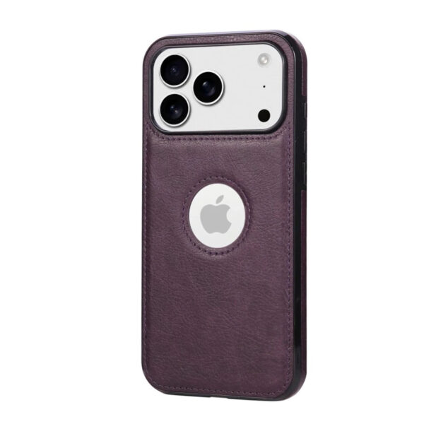 Luxury Premium Logo View Classic Retro PU Business Leather Thin Slim Case Cover for iPhone 17 Pro Max - Image 5
