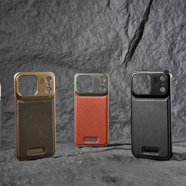 Luxury Premium Leather Aromatherapy Aluminum Alloy Magnetic Case Cover For iPhone 17 Pro Max - Image 5