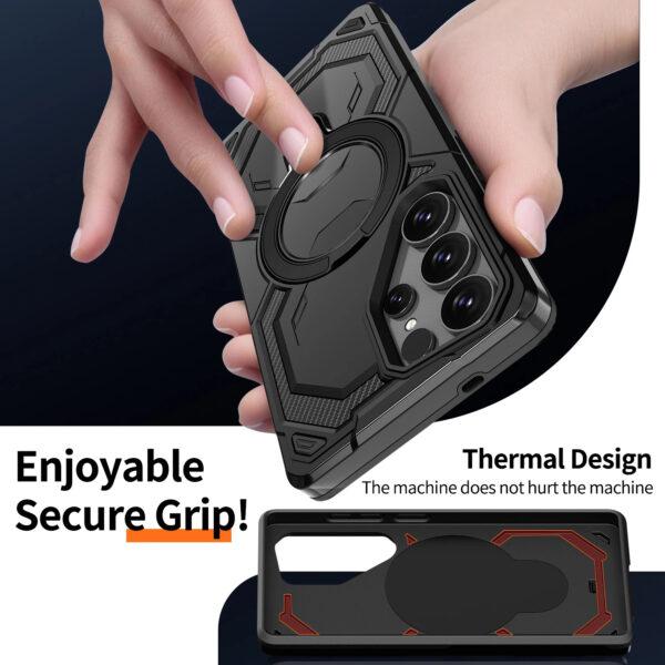 Luxury Premium Armor Shockproof Ring Stand Magnetic Wireless Charging Case  Cover For Samsung Galaxy S Series - Image 20