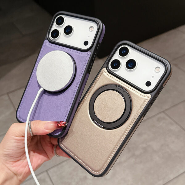 Luxury Premium Ring Holder magnetic wireless Charging Phone Case Cover For iPhone 17 Pro Max - Image 22