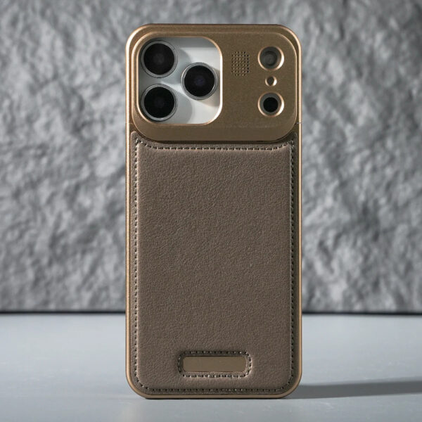 Luxury Premium Leather Aromatherapy Aluminum Alloy Magnetic Case Cover For iPhone 17 Pro Max - Image 12