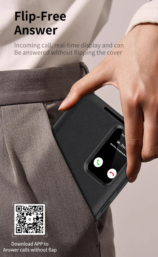 Samsung Galaxy Clear View Flip Case Cover with a Sensor For Galaxy A Series - Image 7