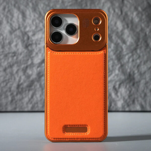 Luxury Premium Leather Aromatherapy Aluminum Alloy Magnetic Case Cover For iPhone 17 Pro Max - Image 13