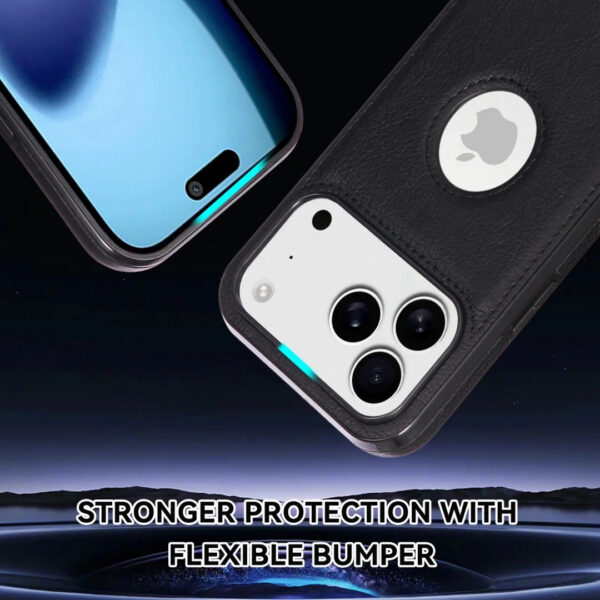 Luxury Premium Logo View Classic Retro PU Business Leather Thin Slim Case Cover for iPhone 17 Pro Max - Image 21