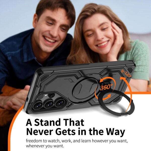 Luxury Premium Armor Shockproof Ring Stand Magnetic Wireless Charging Case  Cover For Samsung Galaxy S Series - Image 9
