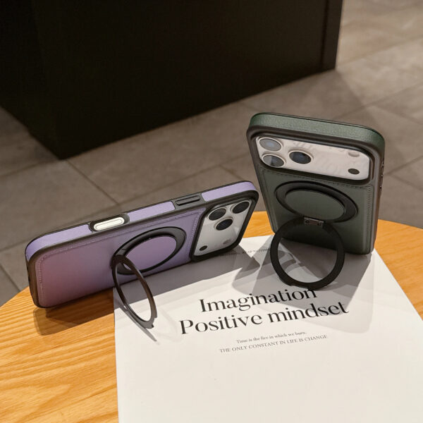 Luxury Premium Ring Holder magnetic wireless Charging Phone Case Cover For iPhone 17 Pro Max - Image 24