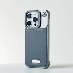 Luxury Premium Luxury Leather Magnetic Aluminum Fragrance Case Cover For iPhone Series