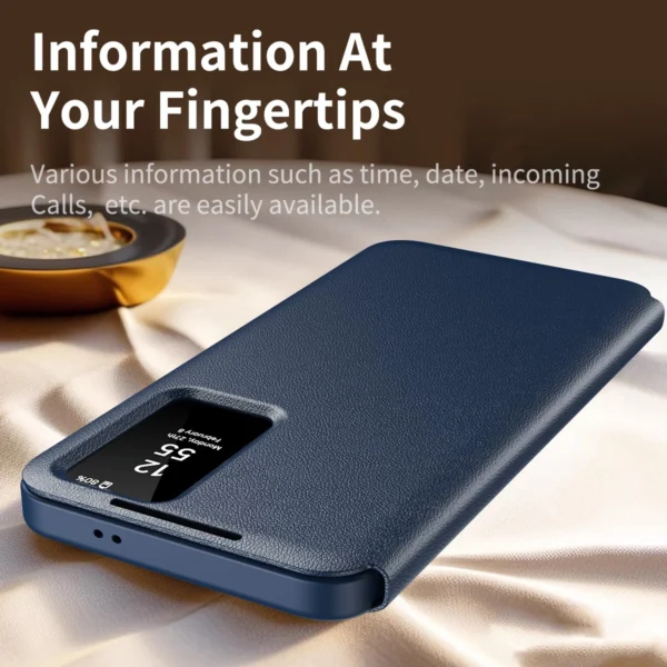 Samsung Galaxy Clear View Flip Case Cover with a Sensor For Galaxy A Series - Image 23