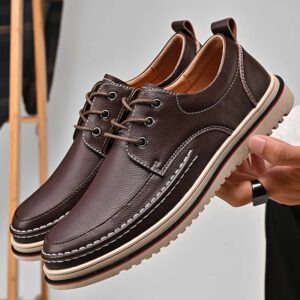 Golden Sapling Casual Business Flats Leather Footwear Derby Shoes