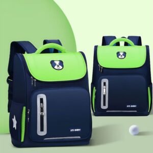 Luxury Premium High Quality Waterproof School Kids Bag - Green