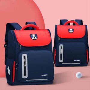 Luxury Premium High Quality Waterproof School Kids Bag - Red