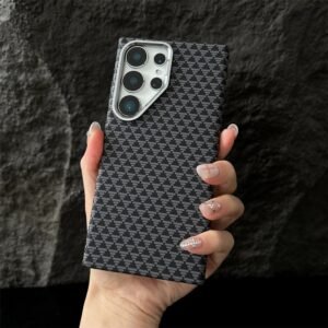 Luxury Premium Carbon Fiber for Magsafe Wireless Charging Hard Case for Samsung Galaxy S Series