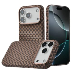 Luxury Premium Carbon Fiber for Magsafe Wireless Charging Hard Case for iPhone 17 Series
