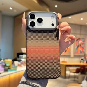 Luxury Premium Carbon Fiber for Magsafe Wireless Charging Hard Case for iPhone 17 Series