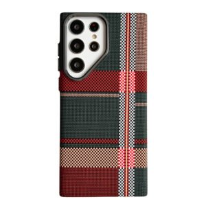 Luxury Premium Carbon Fiber for Magsafe Wireless Charging Hard Case for Samsung Galaxy S Series