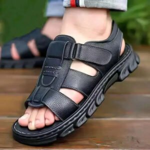 Bottom Breathable Waterproof Non-Slip Summer Casual Sandals Shoes - Black