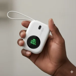 Faxite 10,000mAh Fast Charging PD 22.5 Mini Dual Cable Digital Display Portable Powerbank