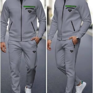 High Quality Prada 2 piece tracksuit set - Grey