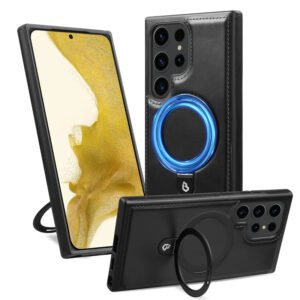 Luxury Premium PU Leather Magnetic Folding Stand  Drop-Proof Shockproof Protective Case Cover For Samsung S Series