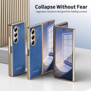 Luxury Premium Ultra Thin Luxury Leather Pattern Phone Case For Samsung Galaxy Z Fold Series