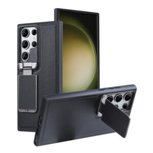 Luxury Premium Nilkin Flip Kickstand Camera Lens Fold  Holder Protector Case Cover For Samsung Galaxy S Series