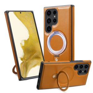 Luxury Premium PU Leather Magnetic Folding Stand  Drop-Proof Shockproof Protective Case Cover For Samsung S Series