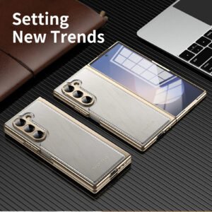 Luxury Premium Ultra Thin Luxury Leather Pattern Phone Case For Samsung Galaxy Z Fold Series