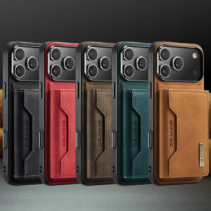 2 in 1 Detachable Magnetic Wallet Cards Holder Pocket Case Cover for IPhone 17 Pro Max