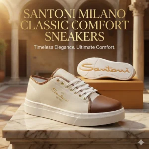 Santoni Milano Classic Comfort Sneakers - Beige Brown