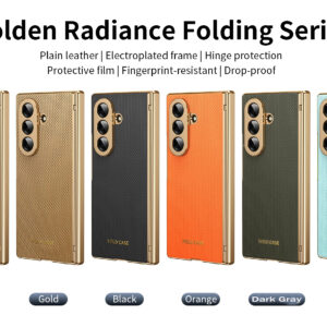 Luxury Premium Eletroplated PU Shockproof Case Cover Protection Case Cover For Samsung Galaxy Z Fold Series