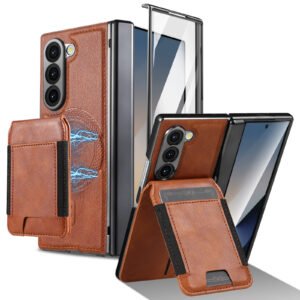 Luxury Premium PU Business Leather Wallet Case Cover For Samsung Galaxy Z Fold Series