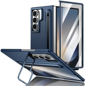 Luxury Premium Premium Lens Bracket with S Pen Slot Matte PC Folding Phone case for Samsung Z FOLD Series