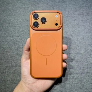 Luxury Premium Ultra Thin Frosted Magnetic Magsafe Case Cover For iPhone 17 Pro Max - Orange