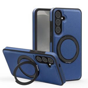 Luxury Premium PU Leather Pattern Magnetic Stand  Magsafe Shockproof Case Cover For Samsung A Series