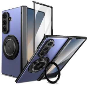 Luxury Premium 360°rotating bracket PC electroplating Alloy backboard Case  Cover For Samsung Galaxy Z Fold Series