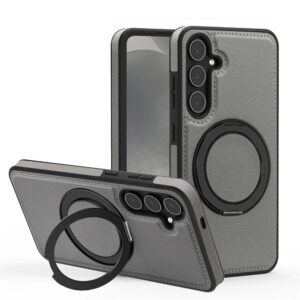 Luxury Premium PU Leather Pattern Magnetic Stand  Magsafe Shockproof Case Cover For Samsung A Series