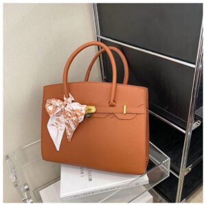 Elegant Hermes Classic Crossbody Spacious Shoulder Famous Designer  Leather Bag - Brown