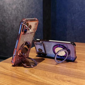 Luxury Premium Eletroplated Bracket Mirror Glitter Case Cover for Case Cover For iPhone 17 Pro Max